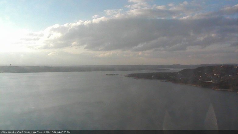 Lake Travis webcam, December 18, 2018 3:50 PM CT