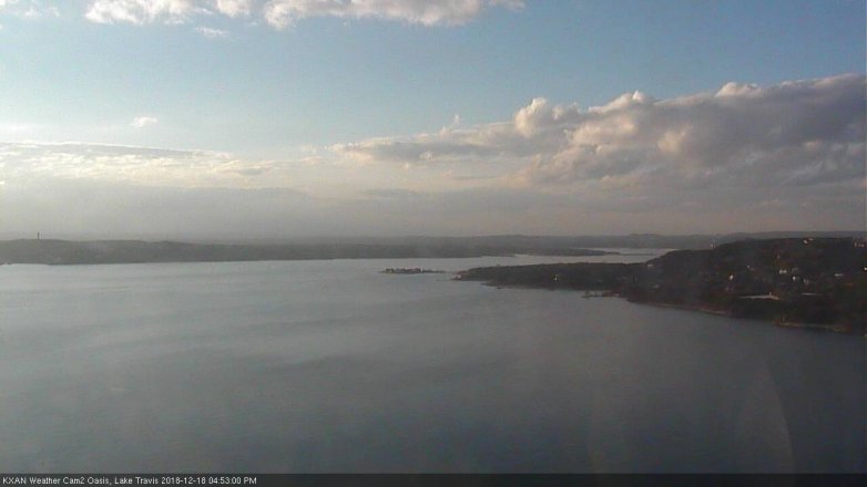 Lake Travis webcam, December 18, 2018 3:55 PM CT