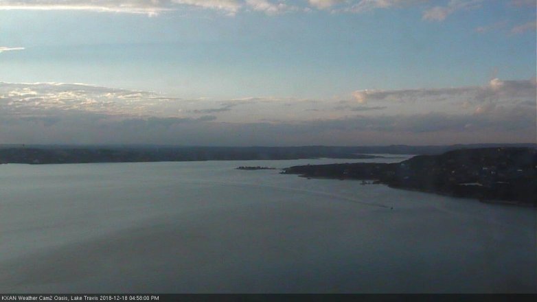 Lake Travis webcam, December 18, 2018 4:00 PM CT