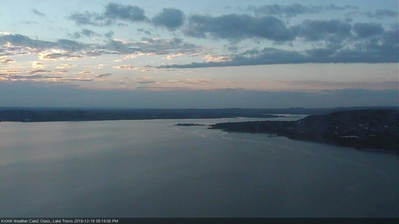 Lake Travis webcam, December 18, 2018 4:20 PM CT