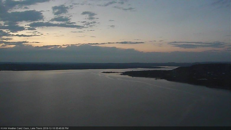 Lake Travis webcam, December 18, 2018 4:50 PM CT
