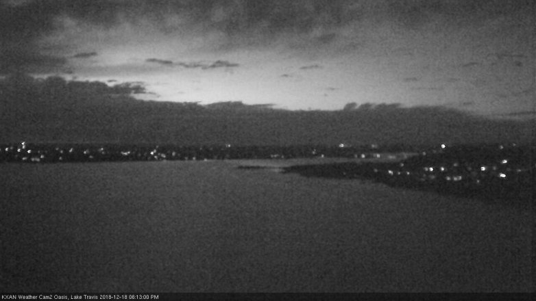 Lake Travis webcam, December 18, 2018 5:15 PM CT