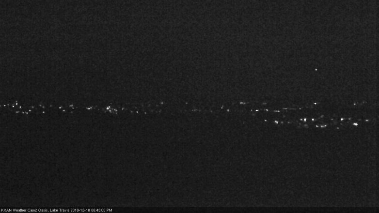 Lake Travis webcam, December 18, 2018 5:45 PM CT