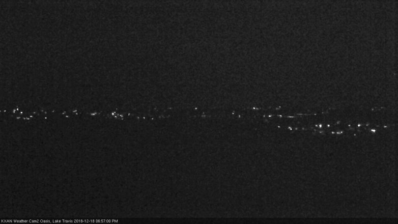 Lake Travis webcam, December 18, 2018 6:00 PM CT