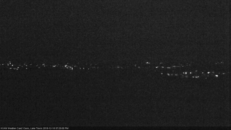 Lake Travis webcam, December 18, 2018 6:30 PM CT