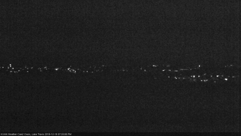 Lake Travis webcam, December 18, 2018 6:35 PM CT