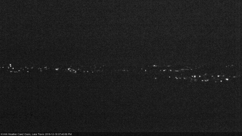 Lake Travis webcam, December 18, 2018 6:45 PM CT