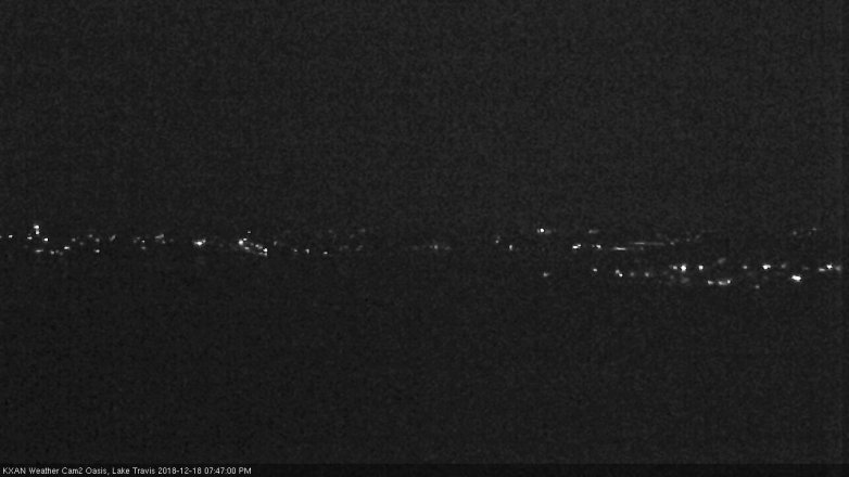 Lake Travis webcam, December 18, 2018 6:50 PM CT