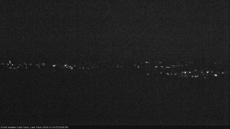 Lake Travis webcam, December 18, 2018 6:55 PM CT