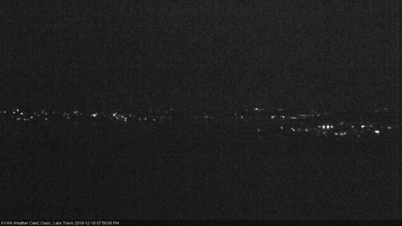 Lake Travis webcam, December 18, 2018 7:00 PM CT