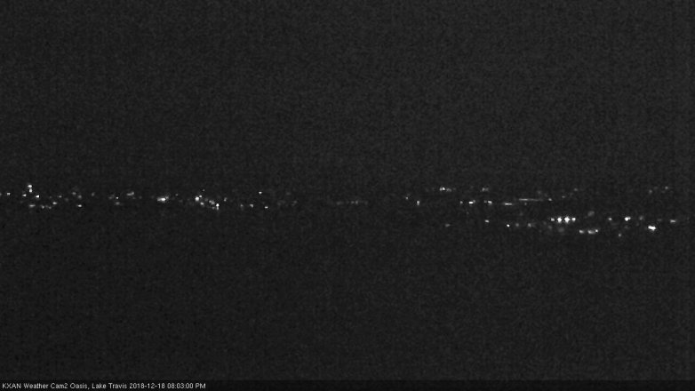 Lake Travis webcam, December 18, 2018 7:05 PM CT