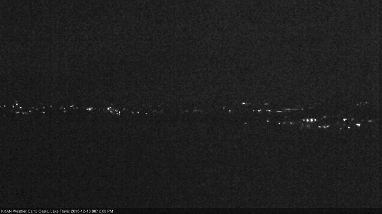 Lake Travis webcam, December 18, 2018 7:15 PM CT