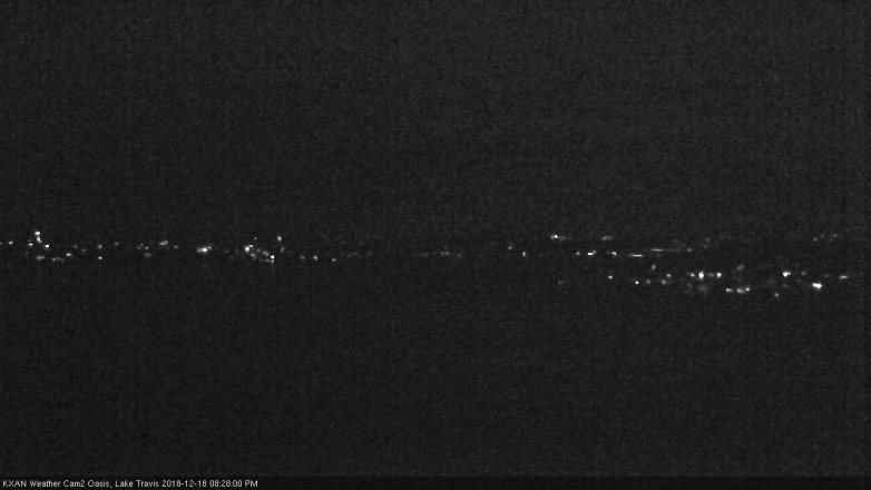 Lake Travis webcam, December 18, 2018 7:30 PM CT