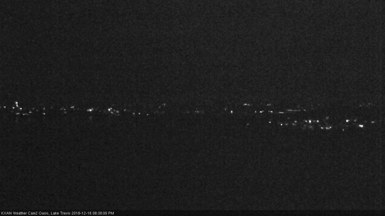Lake Travis webcam, December 18, 2018 7:40 PM CT