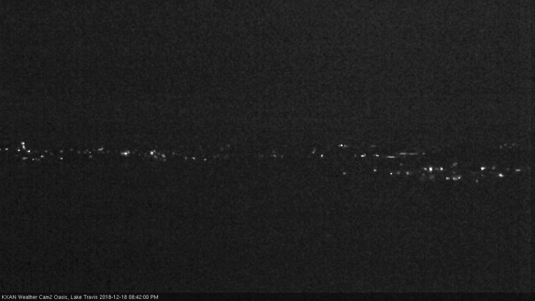 Lake Travis webcam, December 18, 2018 7:45 PM CT