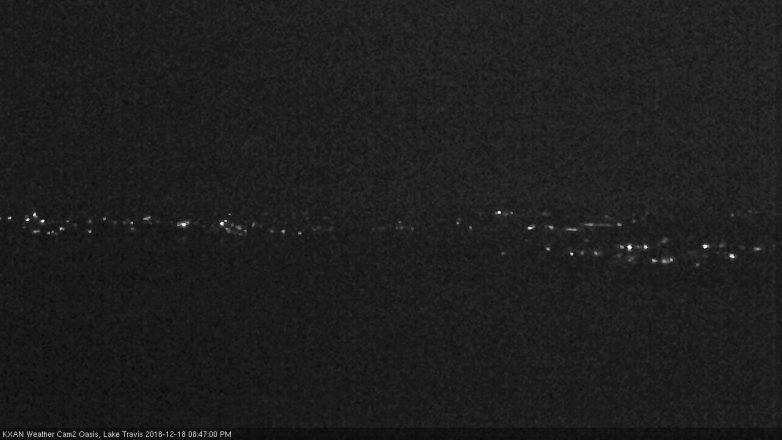 Lake Travis webcam, December 18, 2018 7:50 PM CT