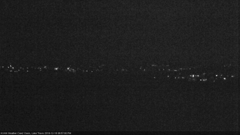 Lake Travis webcam, December 18, 2018 8:00 PM CT