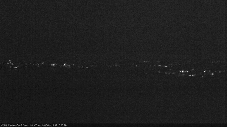 Lake Travis webcam, December 18, 2018 8:15 PM CT