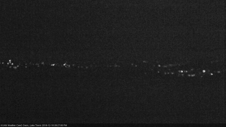 Lake Travis webcam, December 18, 2018 8:30 PM CT