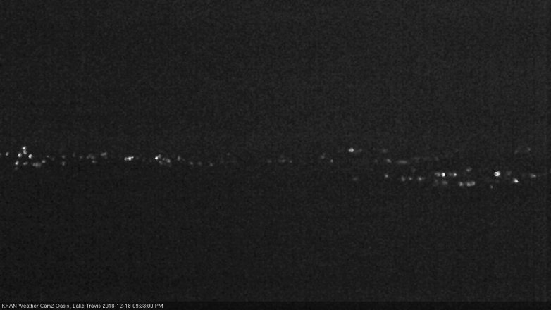 Lake Travis webcam, December 18, 2018 8:35 PM CT