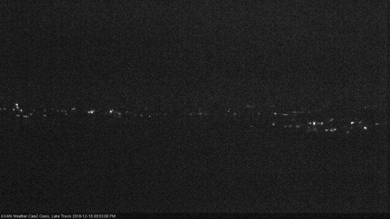 Lake Travis webcam, December 18, 2018 8:55 PM CT