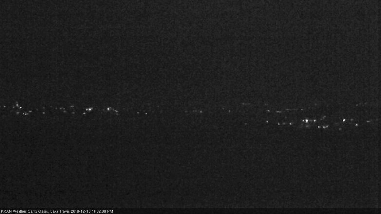 Lake Travis webcam, December 18, 2018 9:05 PM CT