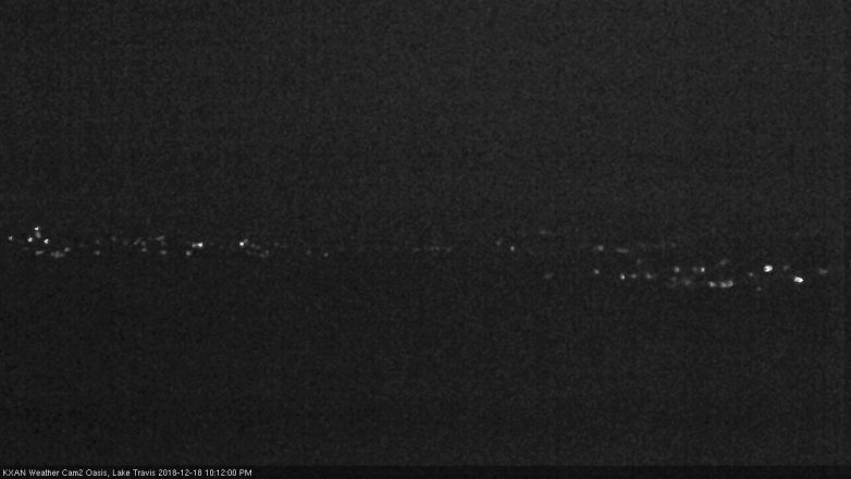 Lake Travis webcam, December 18, 2018 9:15 PM CT