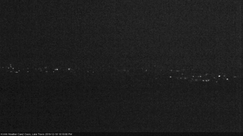 Lake Travis webcam, December 18, 2018 9:20 PM CT