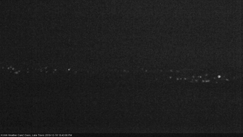 Lake Travis webcam, December 18, 2018 9:45 PM CT
