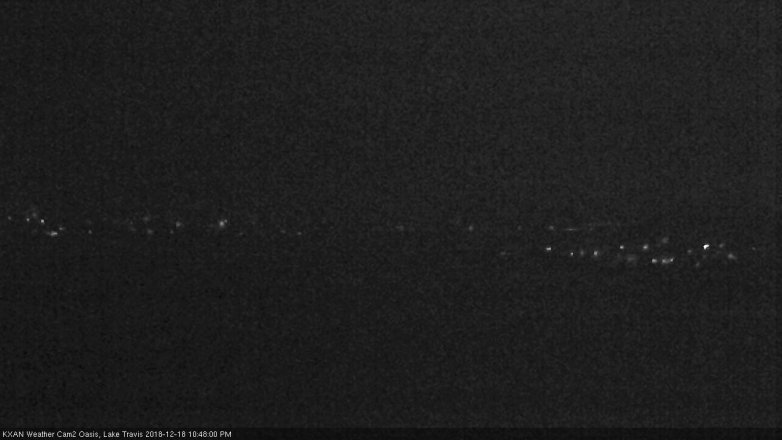 Lake Travis webcam, December 18, 2018 9:50 PM CT