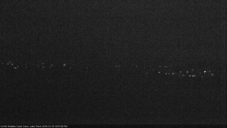 Lake Travis webcam, December 18, 2018 10:00 PM CT
