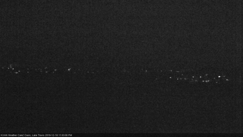 Lake Travis webcam, December 18, 2018 10:05 PM CT