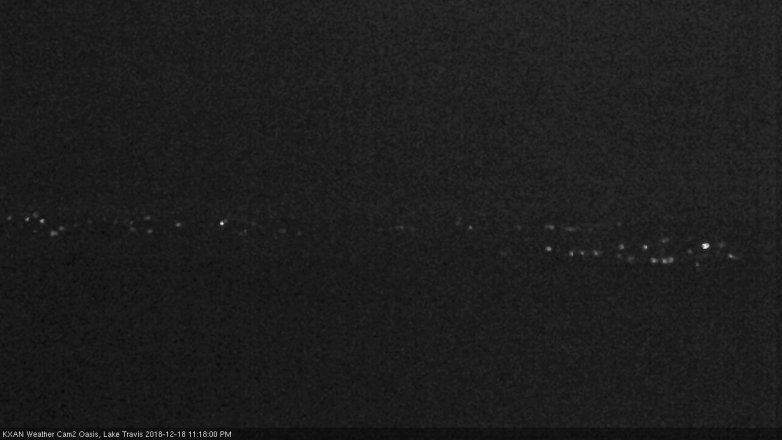 Lake Travis webcam, December 18, 2018 10:20 PM CT