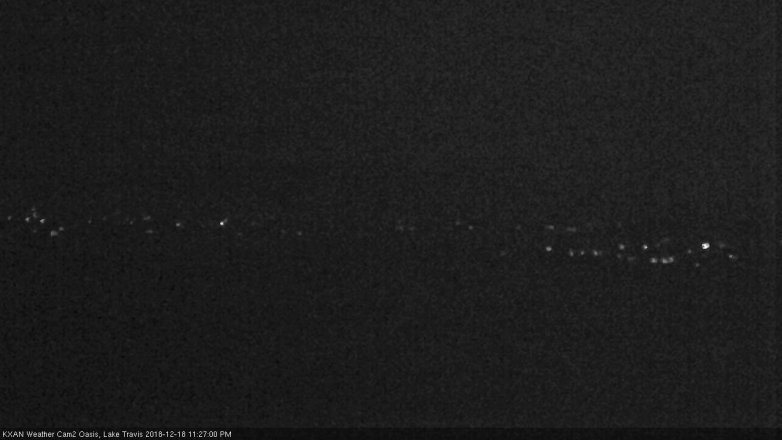 Lake Travis webcam, December 18, 2018 10:30 PM CT
