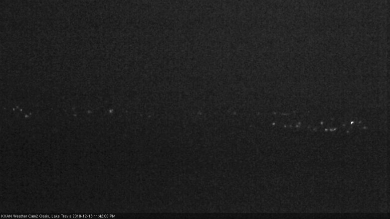 Lake Travis webcam, December 18, 2018 10:45 PM CT