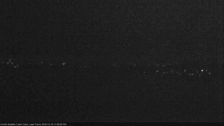Lake Travis webcam, December 18, 2018 11:00 PM CT