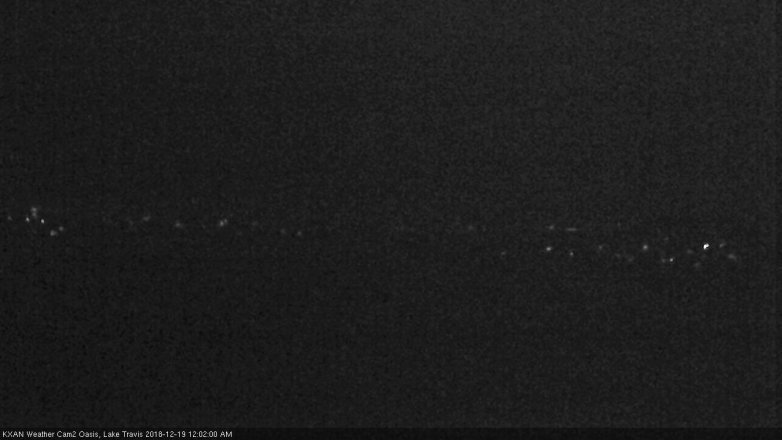 Lake Travis webcam, December 18, 2018 11:05 PM CT