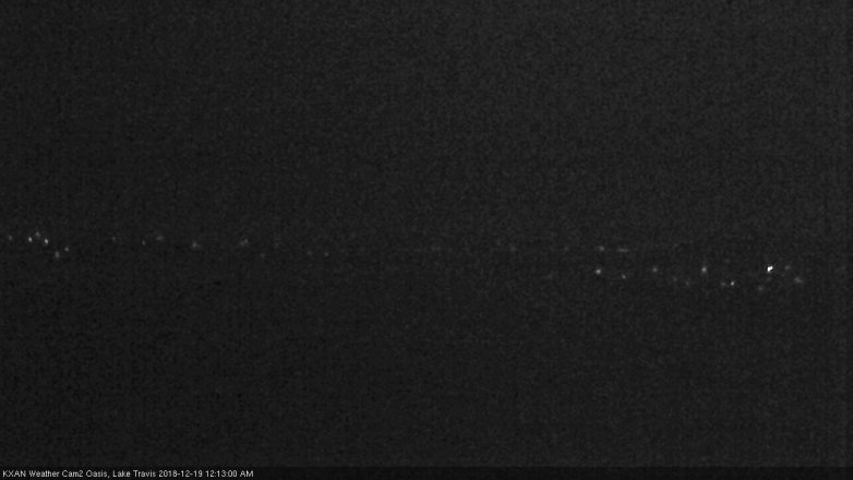 Lake Travis webcam, December 18, 2018 11:15 PM CT