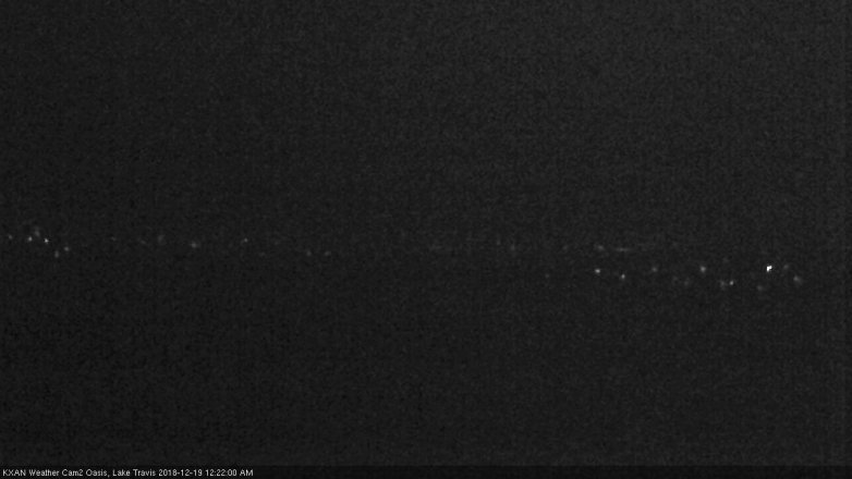 Lake Travis webcam, December 18, 2018 11:25 PM CT