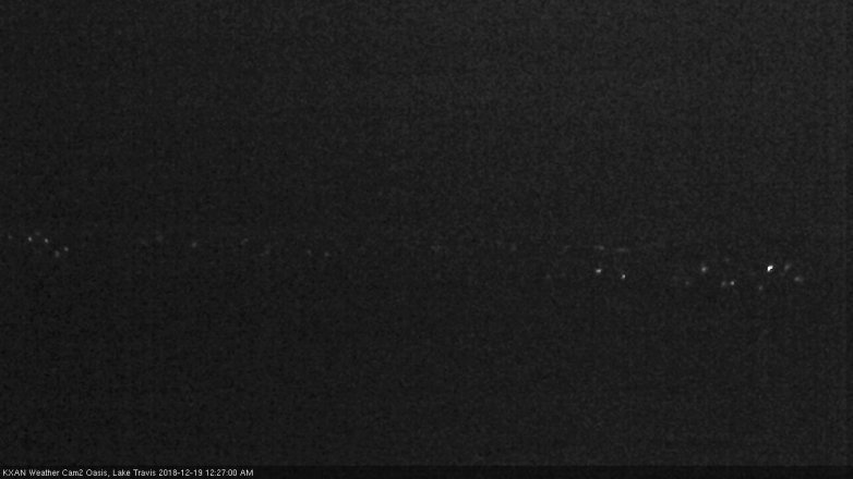 Lake Travis webcam, December 18, 2018 11:30 PM CT