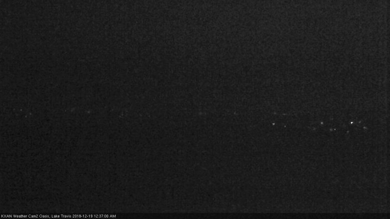 Lake Travis webcam, December 18, 2018 11:40 PM CT