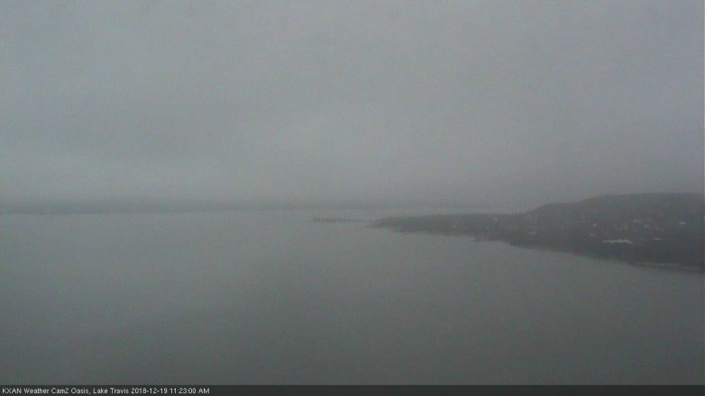 Lake Travis webcam, December 19, 2018 10:25 AM CT