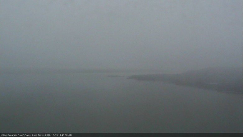 Lake Travis webcam, December 19, 2018 10:45 AM CT