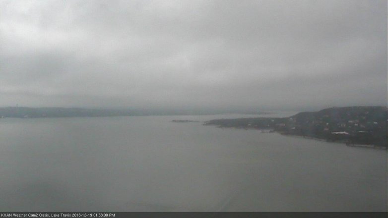 Lake Travis webcam, December 19, 2018 1:00 PM CT