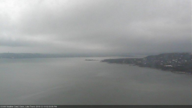 Lake Travis webcam, December 19, 2018 1:05 PM CT