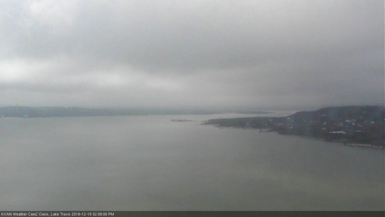 Lake Travis webcam, December 19, 2018 1:10 PM CT