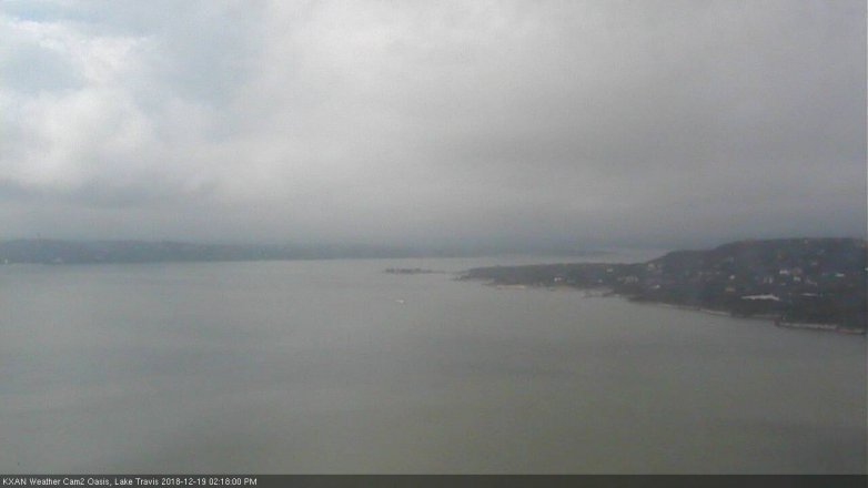Lake Travis webcam, December 19, 2018 1:20 PM CT