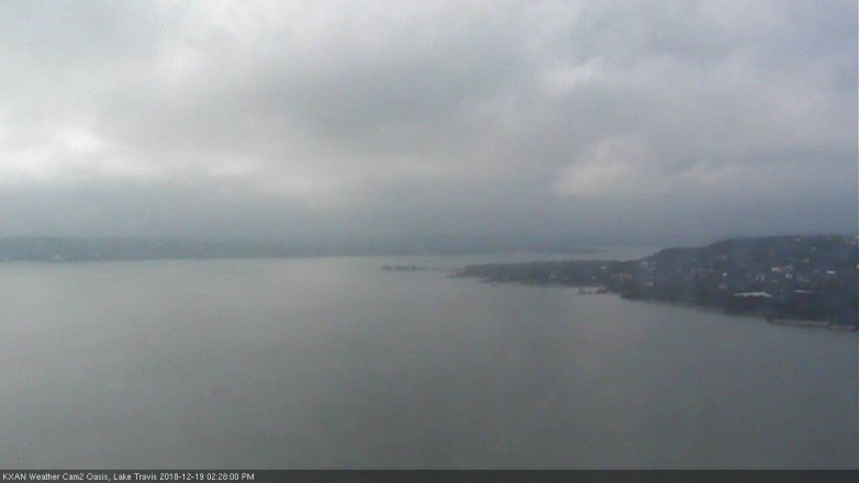 Lake Travis webcam, December 19, 2018 1:30 PM CT