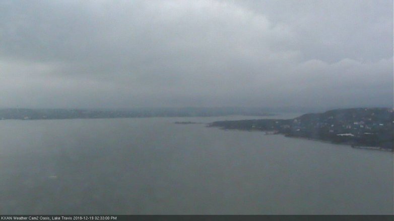 Lake Travis webcam, December 19, 2018 1:35 PM CT