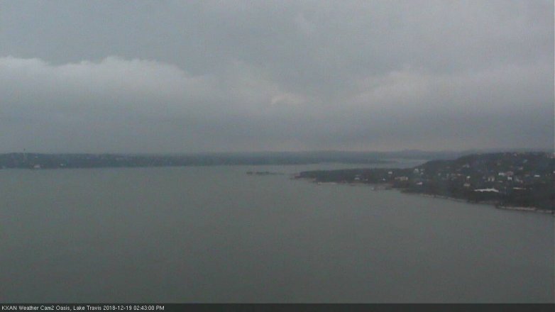 Lake Travis webcam, December 19, 2018 1:45 PM CT